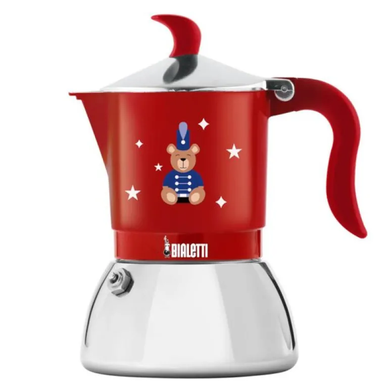 Fiammetta espressokoker 2-kopper 10 cl rød