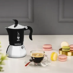 Fiammetta Induction espressokanne 4 kopper 150 ml svart