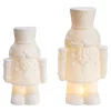 Finn figur soldat 22 cm 2 stk hvit