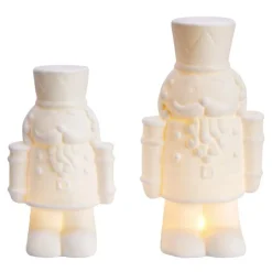 Finn figur soldat 22 cm 2 stk hvit