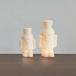 Finn figur soldat 22 cm 2 stk hvit