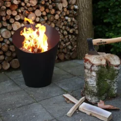 Fire pot ildsted 45 cm svart