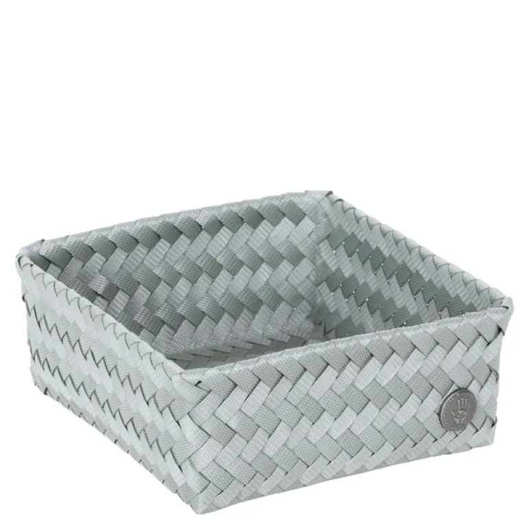 Fit Square oppbevaringskurv 18x18x7 cm eucalyptus