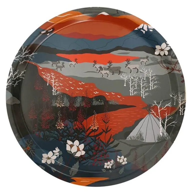 Fjällvandring brett 31 cm oransje