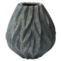 Flame vase 19 cm grønn
