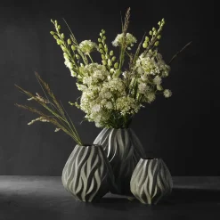 Flame vase 15 cm grønn