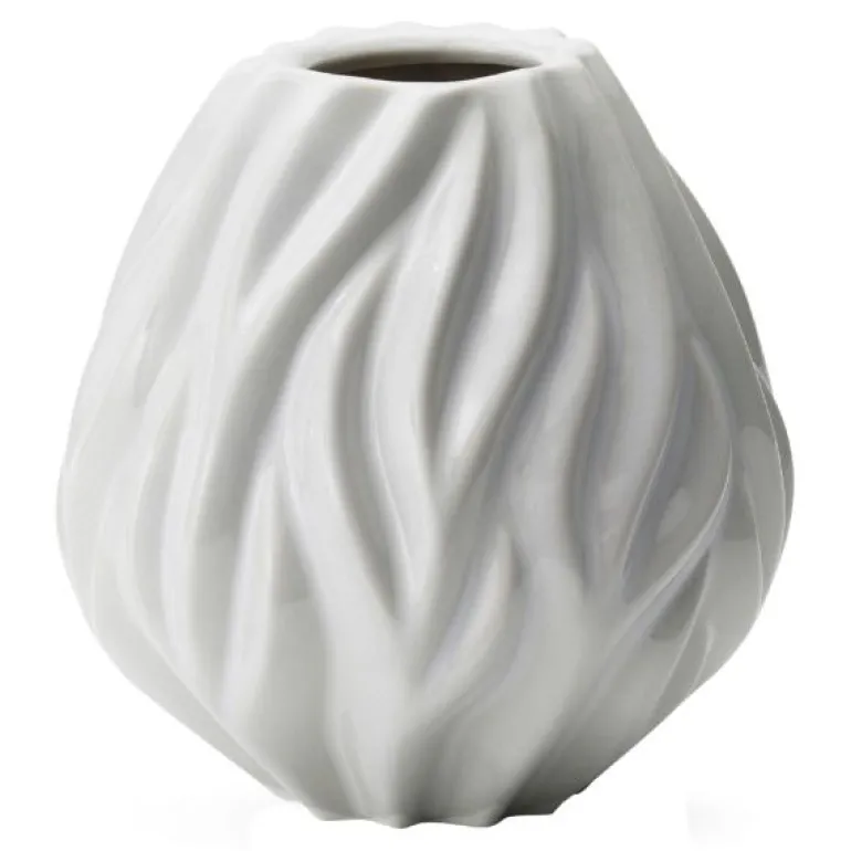 Flame vase 15 cm hvit
