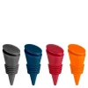 Flaskekork i silikon 11,4x11,4x4,8 cm 4 stk multi