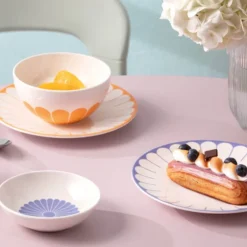 Fleur bleu frokosttallerken/desserttallerken 21 cm blå