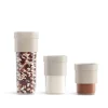 Flip Storage sett oppbevaringsbokser 3 deler + innsats beige