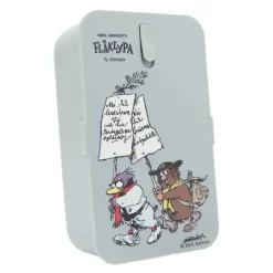 Flåklypa matboks 8x12x19 cm Retro grå