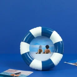 Floats fotoramme 17,2 cm blå/hvit