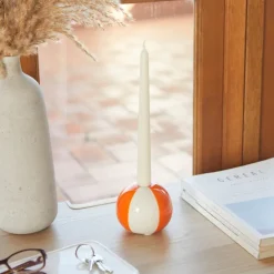 Floats lysestake 8 cm Beachball oransje