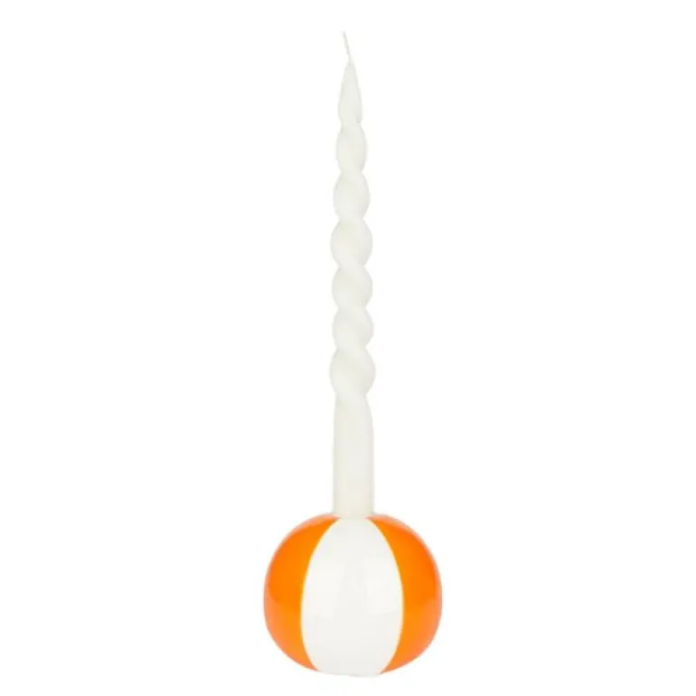 Floats lysestake 8 cm Beachball oransje