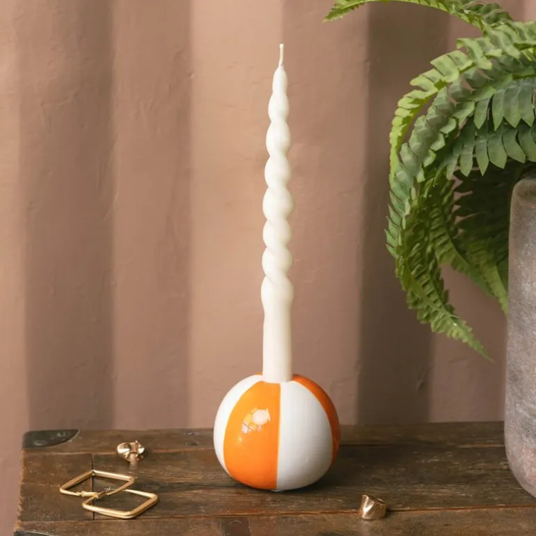 Floats lysestake 8 cm Beachball oransje