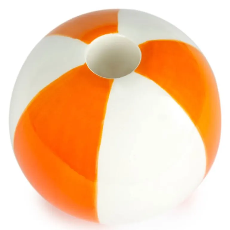 Floats lysestake 8 cm Beachball oransje