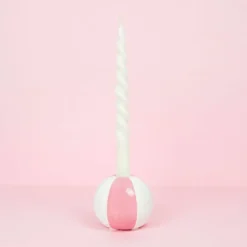 Floats lysestake 8 cm Beachball rosa