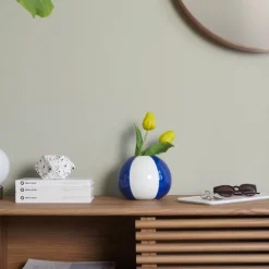 Floats vase 14 cm Beachball blå