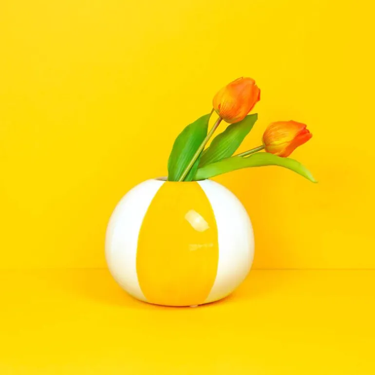 Floats vase 14 cm Beachball gul