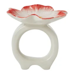 Flora serviettring 6 cm beige/rosa