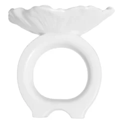 Flora serviettring 6 cm hvit