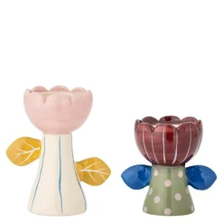 Florita lykt & lysestake 2 deler multi