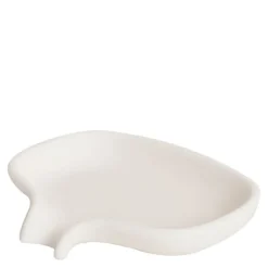 Flow såpeskål m/avrenning 13,5x10,5 cm silikon hvit