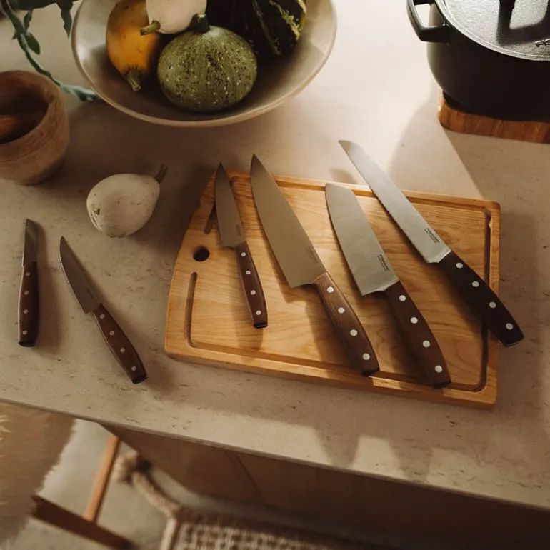 Folken tomatkniv 12 cm tre/stål