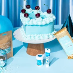 Fondant 250 g lys blå