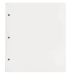 Fotoalbum påfyllingspapir hvitt 10 stk (S)