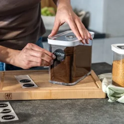 Fresh & Save Cube rektangulær oppbevaringsboks med vakuumlokk 1,8L