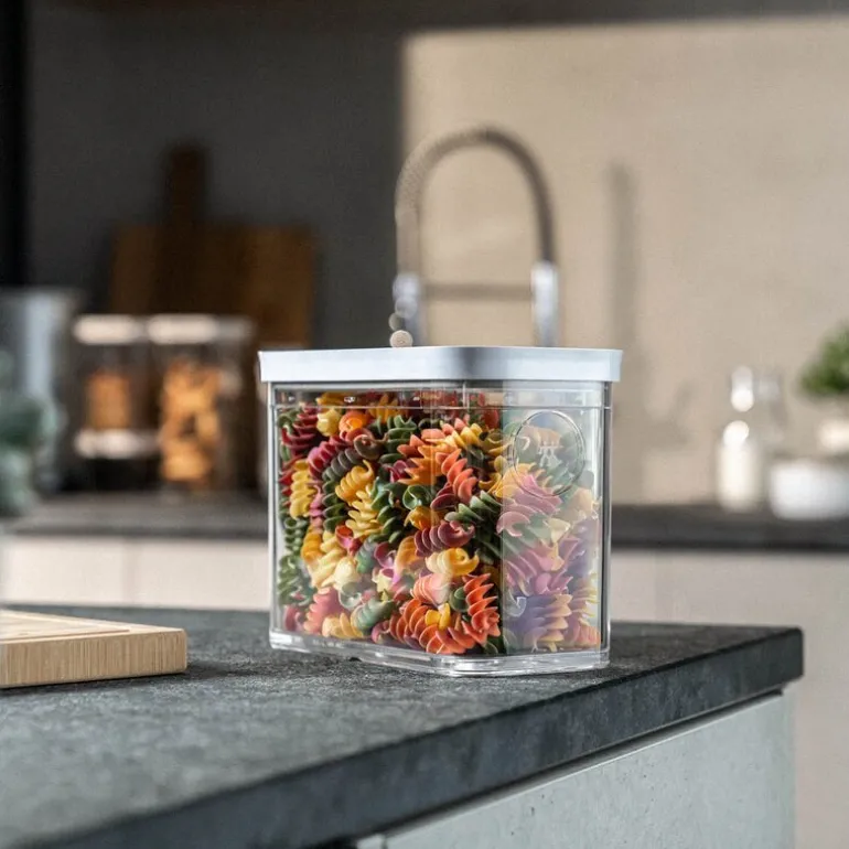 Fresh & Save Cube rektangulær oppbevaringsboks med vakuumlokk 1,8L