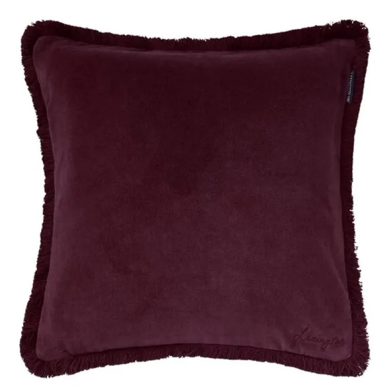 Fringe putetrekk fløyel 50x50 cm fig