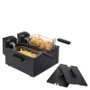 Frityrkoker dobbel 2x3L 1800W svart