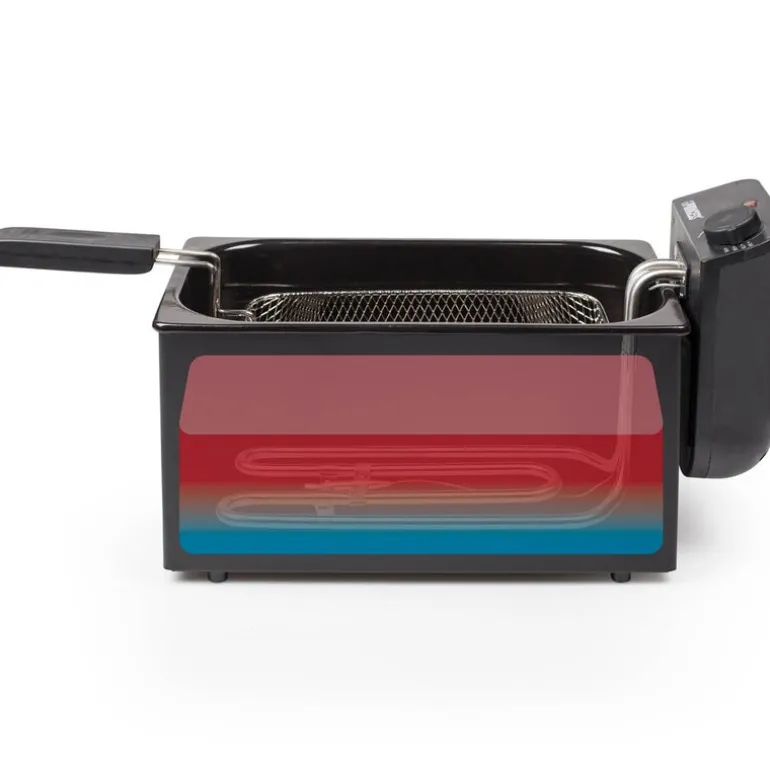 Frityrkoker 182727 3L 2000W svart rustfritt stål