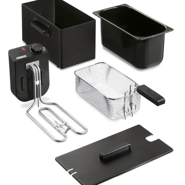 Frityrkoker 182727 3L 2000W svart rustfritt stål