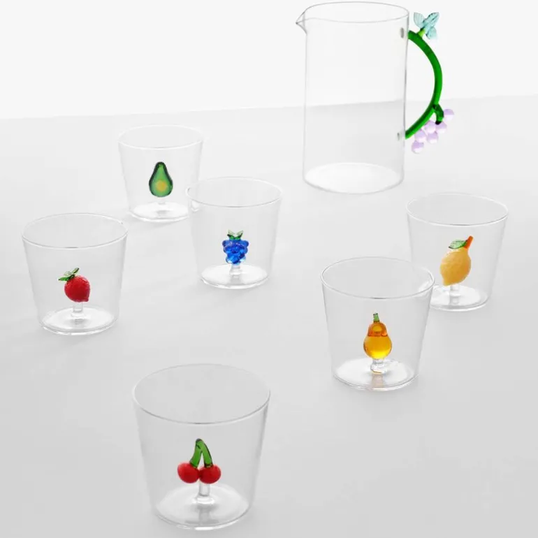 Fruits & Flowers vannglass 39 cl sitron