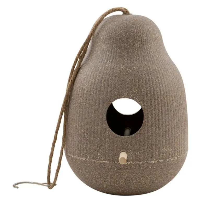 Fuglehus 25 cm natur