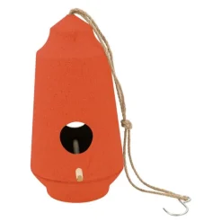Fuglehus 28 cm oransje