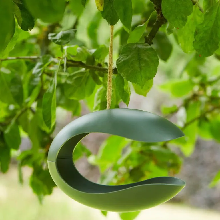 Fuglemater 25 cm smaragdgrønn