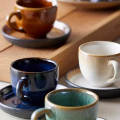 Gastro espressokopp m/skål 7 cl brun/svart