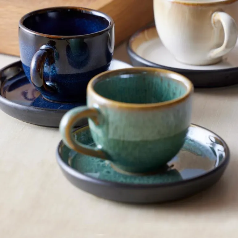 Gastro espressokopp m/skål 7 cl grønn/svart