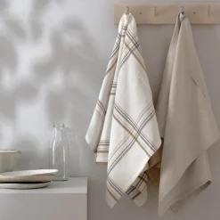 Gavepakke med kjøkkenhåndkle 53x86 cm 2 stk earth check