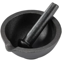 Gilly støpejernsmortel 13 cm svart