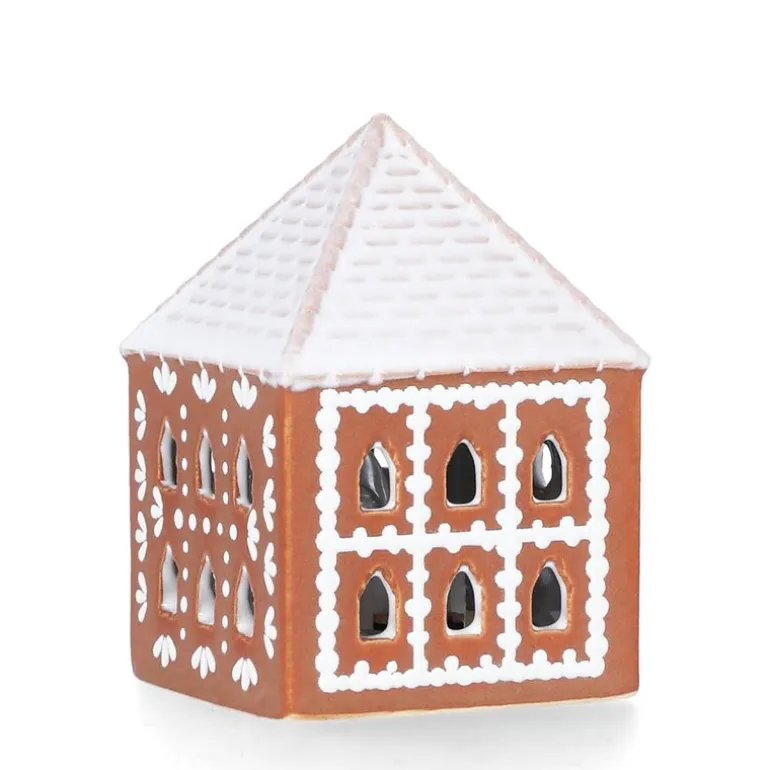 Gingerbread lyshus Hytte LED 7,5 brun