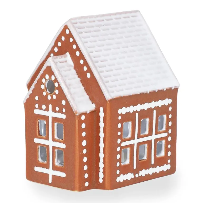 Gingerbread lyshus Kirke LED 8,5 brun