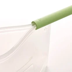 Gjenbrukbar silikonpose 1,5 L grønn
