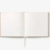 Gjestebok 23x24 cm gul/beige