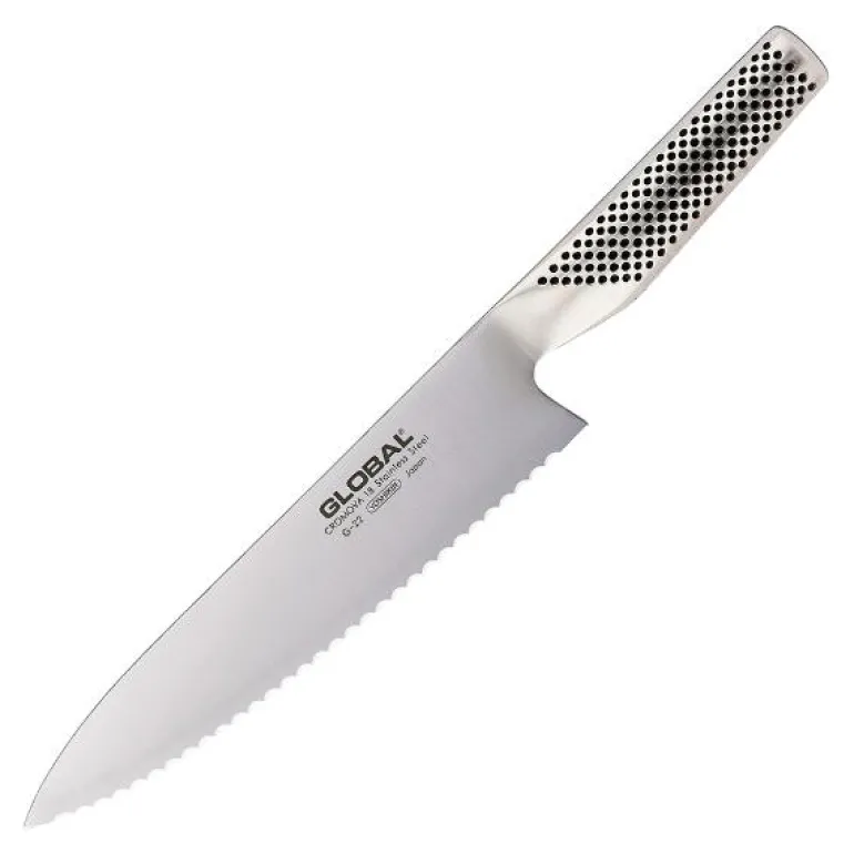 Global G-22 brødkniv 20 cm venstrehendt tagget