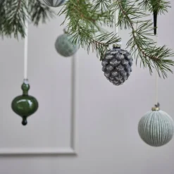 Glosille ornament 14,5 cm grønn